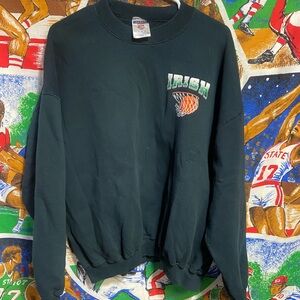 Vintage Notre Dame Fightin Irish Basketball Crewneck Sweatshirt